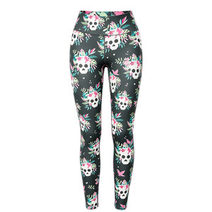 Женские леггинсы для йоги с высокой талией, карманами, из нейлона и спандекса, с эффектом подтяжки бедер, стрейч в четырех направлениях, для фитнеса и спортзала - Product Image 1