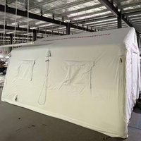 Tenda Penyelamat Tiup Berkualitas Tinggi 600D Oxford untuk Keadaan Darurat Luar Ruangan, 38USD/sqm 10-100sqm, 35USD/sqm 100-1000sqm