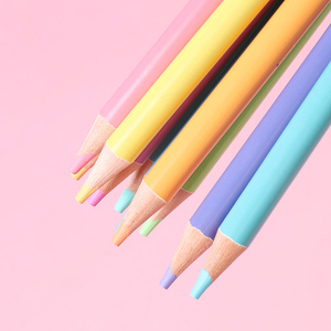Ensemble de crayons de couleur en bois de pin huilé Macaron 12 couleurs, pastel spécial non toxique EN71-1/2/3 <span class=keywords><strong>Brutfuner</strong></span> 3.0mm, ensemble cadeau d'art pour enfants - Product Image 6