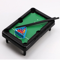 Table de billard miniature portable, ensemble de billard simulé, jeu de table pour maison de poupée, jouet en plastique, article promotionnel en gros