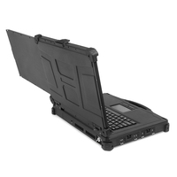 Ordinateur portable industriel robuste à double écran portable de 15,6 pouces, Windows 10/11, processeur Core i7