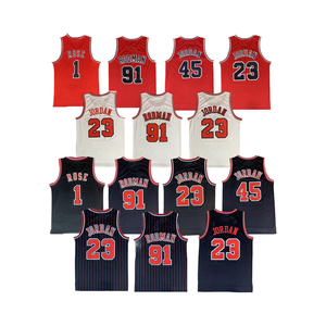 Neues klassisches Retro-Basketballtrikot in thailändischer Qualität, atmungsaktiv, ärmellos, Unisex, für Erwachsene, Sommer, Dennis Rodman, Scottie Pippen, Michael - Product Image 4