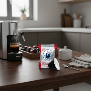 Capsule di Caffè Rosso Borbone Respresso, Confezione da 100, Compatibili con NESPRESSO, con Coperchio in Alluminio - Product Image 3