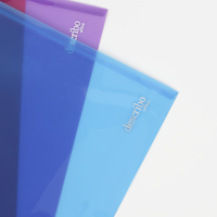 PP A4 pochette en plastique dossier imprimante colorée bouton pression école portefeuille Document enveloppe classeur titulaire Documents