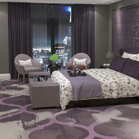 Étoiles hôtel couloir mur à mur machine tissé axminster tapis laine tapis