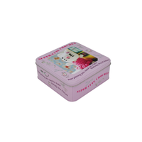 Emballage personnalisé pour bonbons, biscuits et lait, boîte en tôle alimentaire, surface brillante, forme rectangulaire, logo en relief, design personnalisé