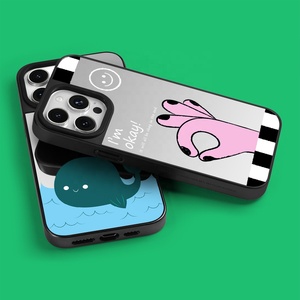 Tùy Chỉnh Máy Ảnh Thương Hiệu Dễ Thương Cho <span class=keywords><strong>Iphone</strong></span> 15/14/13 Pro Max Trường Hợp UV In Ấn Gương Điện Thoại Di Động Bìa PC Dán Lại Điện Thoại Di Động Trường Hợp - Product Image 4