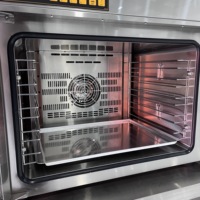 Nouveau four de bureau compact à circulation d'air chaud, 5 ou 4 plaques, avec contrôle de température par ordinateur et fonction mémoire, idéal pour le maïs et les fruits.