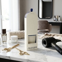 Boîte d'emballage de luxe personnalisée pour extensions de cheveux, en matériaux recyclés écologiques, irrégulière, faite à la main, en carton rigide avec tiroir et fenêtre