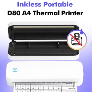 May mắn leng keng 304dpi Mini <span class=keywords><strong>A4</strong></span> máy in Bluetooth inkless Pocket Máy in nhiệt - Product Image 5