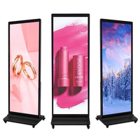 Affichage numérique sur pied 75 pouces 4K, écran plein, Android AI, humanoïde virtuel, kiosque sans écran tactile, microphone intégré pour restaurant, hôtel