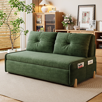 Canapé-lit en tissu moderne de la série JoyHome, multifonctionnel et pliable, avec espace de rangement, adapté à de multiples scénarios