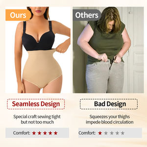 Body Moldeador YuMe Silm sin Costuras, Antideslizante, de Cintura Alta, con Tanga, <span class=keywords><strong>para</strong></span> Mujer, Control de Abdomen y Levantamiento de Glúteos - Product Image 6