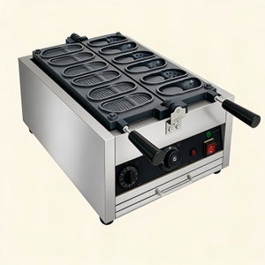 Máquina comercial de gofres Crocs a gas y eléctrica para puestos de comida callejera, para preparar populares gofres de huevo y gofres de burbujas - Product Image 1