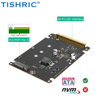 Adaptador TISRHIC M.2 NGFF / Msata SSD a IDE, Convertidor MSATA a IDE PATA de 44 Pines y 2.5 Pulgadas para Mini SATA/B-Key SSD, Tarjeta Adicional para PC Portátil