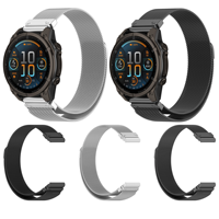 20/22/26mm Tali Jam Tangan Milanese Loop Terbaru untuk Garmin Fenix 8 7X 6 Pro Magnetik Stainless Steel Quick Release Metal Strap