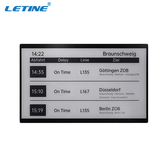 LETINE 28-inch E-ink Signage Outdoor E Ink Digital Display with Solar Power