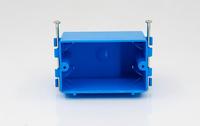 Boîtier d'interrupteur mural en plastique durable 16A 120V IP20, style moderne, design minimaliste, facile à installer, bleu, 1 poste, dimmable