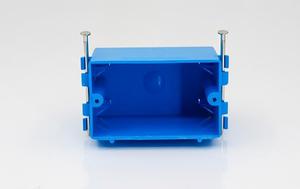 Caja de interruptor de pared de plástico duradera de 1 módulo, 16A 120V IP20, regulable, unipolar, estilo moderno, fácil instalación, diseño minimalista, azul - Product Image 2