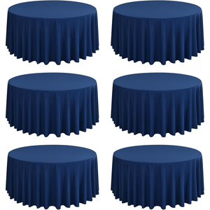 120 Inch Woven Velvet Disposable Customizable <b>Table</b> Cover Banquet Party Outdoor Wedding Events Inthetrend Brand Excellent - Product Image 1