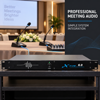 Éliminateur de Larsen Numérique Professionnel XTR6.0, Processeur Audio DSP 6x6 avec Contrôle Automatique du Larsen pour Systèmes de Sonorisation de Conférence
