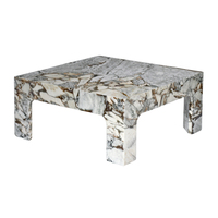 Table basse de salon Cammy Stone Ocean Storm Marble, style moderne et simple, multifonctionnelle, mobilier de maison de luxe