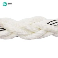 Cordes de filament mono en polypropylène à huit brins Corde d'amarrage tressée Danline à 12 brins 30mm 65mm X 220 Mtr pour l'industrie de la pêche