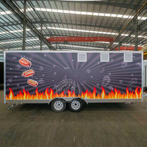 รถพ่วงลายจุดอาหารข้างถนนอาหารสแน็คบาร์รถพ่วงเคลื่อนที่ - Product Image 4