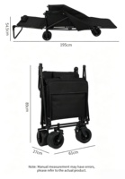 Chariot de transport pliable pour événements en plein air, chariot utilitaire portable pour festivals, camping, pique-niques, jardin