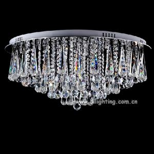 Miboxer — plafonnier en cristal chromé en acier inoxydable, design moderne, montage en surface sur panneau, luminaire décoratif de <span class=keywords><strong>plafond</strong></span>, idéal pour une cuisine - Product Image 3