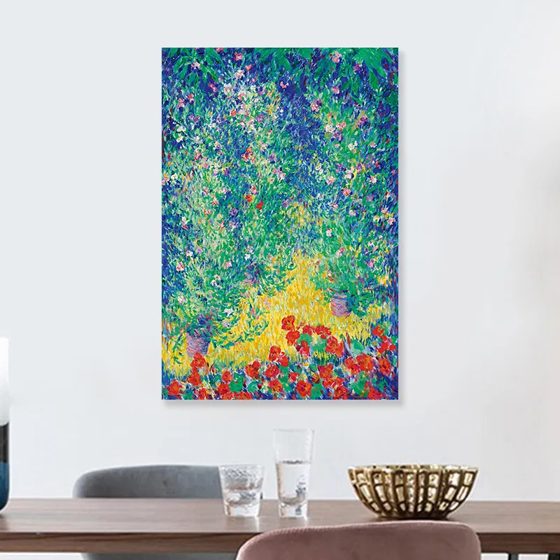 Home Wall Art Decor Modern Colorful Flower Wall Art Acrylic Painting Canvas Print Canvas Paintings Canvas Printings