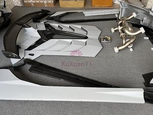 SVJ-kit de Carrocería <span class=keywords><strong>completa</strong></span> de fibra de carbono semiseco, compatible con Lamborghini LP700-4 LP720 LP750 Aventador, parachoques delantero <span class=keywords><strong>y</strong></span> trasero - Product Image 5