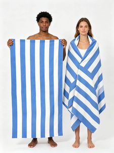 Luxury Quick Dry Microfiber <b>Bath</b> Towel Striped Design Sand Free Wearable Eco Friendly for Airplane Travel Gym Beach Shower - Product Image 4
