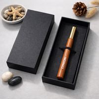 Caja de Regalo de Madera con Bolígrafo Personalizado con Serigrafía Moderna y Recarga, para Regalos Promocionales Corporativos y para Empleados