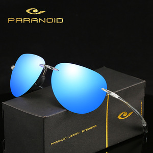 PARANOID Logotipo personalizado Gafas de sol sin marco Deporte Ciclismo Gafas de sol Sombras UV400 Gafas de sol sin montura - Product Image 1