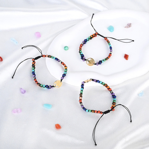 Natural Stone Bracelet Adjustable Bracelets Reiki <b>Healing</b> <b>Crystal</b> 7 Chakra <b>Jewelry</b> Gift for Women - Product Image 1