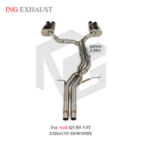 Échappement Catback à soupape en acier inoxydable ING pour Audi Q5 B8 3.0T avec silencieux tuyaux de système d'échappement automatique accessoires de voiture
