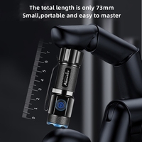 6000K Mini lampe de poche haute luminosité P50 LED Palm Torch Type-C USB Rechargeable lumière enfant dame sac à dos extérieur maison travail lampe