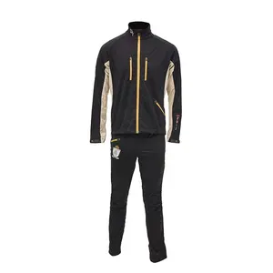 Alpine Skiing Solid Color Ski Wear Set Breathable Men Cross Country Ski Suit With Zipper