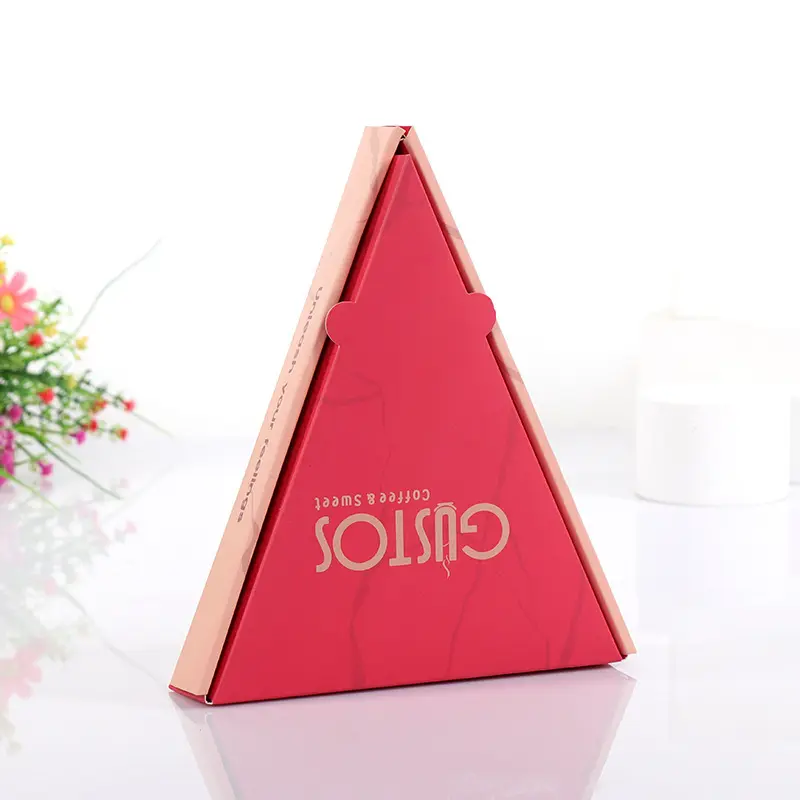 Wholesale Manufacture Custom Disposable Printed Corrugated Carton Logo Triangle Pizza Packing Box Delivery Pizza Boxes