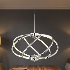 Suspension suspendue de luxe en métal laiton AK en nickel fini pièce personnalisée pour la décoration intérieure de la maison - Product Image 2