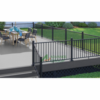 Balustrade moderne en métal pour extérieur, design en aluminium, garde-corps de balcon/garde-corps d'escalier/garde-corps de terrasse et main courante