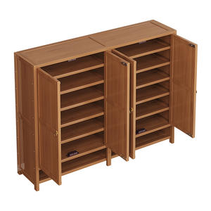 <span class=keywords><strong>Meuble</strong></span> <span class=keywords><strong>à</strong></span> <span class=keywords><strong>Chaussures</strong></span> Haut et Convertible en Bambou Moderne avec Plusieurs Niveaux, Étagère Verticale d'Entrée pour la Maison, <span class=keywords><strong>Meuble</strong></span> de Rangement - Product Image 4