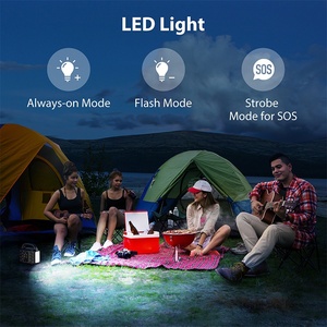 Portable Outdoor Power Station Emergency Lighting <b>Solar</b> MPPT Flashlight <b>Mobile</b> Supply Camping Backup 500 Pure Sine Wave - Product Image 2