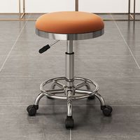 Tabouret de Salon Inclinable à Hauteur Réglable, Chaise de Pédicure Moderne de Luxe en Cuir Synthétique avec Pompe Hydraulique Puissante pour Hôpital et Hôtel