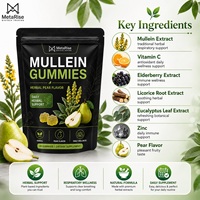 Bonbons gélifiés pour adultes à la poire Green Elixir avec extrait de feuille de molène et fibres alimentaires, 60 unités, favorise la croissance saine des cheveux