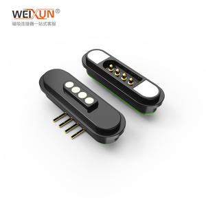 Konektor magnetik <span class=keywords><strong>4</strong></span>-pin dengan tekuk pria dan wanita konektor magnetis arus 5A. - Product Image 3