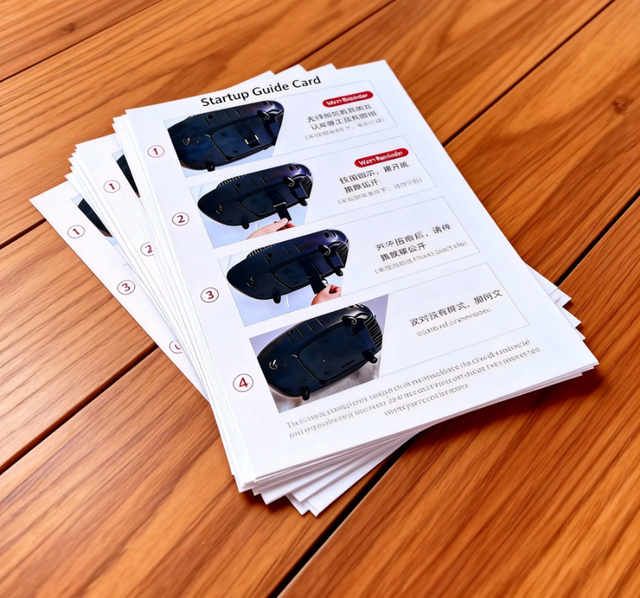 Professional Customized Operation Manual Single Sheet  High-quality Coated Paper Color Printing Soft Cover Paper