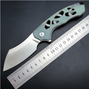 Cuchillo Plegable Personalizado con Mango G10 y Hoja de Acero Inoxidable D2 para Camping y Bricolaje con Soporte OEM - Product Image 3