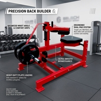 Presse à épaules assise à charge libre robuste, construction en acier, capacité maximale de 200 kg pour l'entraînement de force en salle de sport
